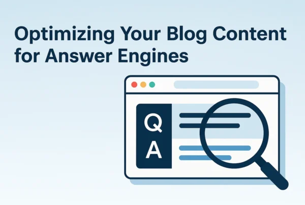 AEO for Blogs Optimizing Your Blog Content for Answer Engines